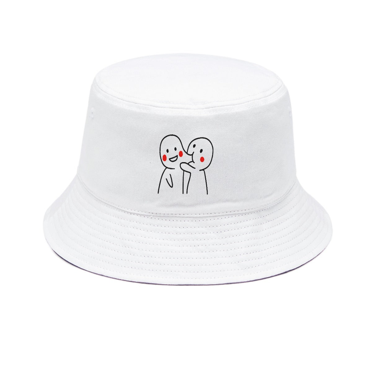 Adorable White Bucket Hat Hello Hobby Customizable Bucket Hat, Solid White, Adjustable  main image 2