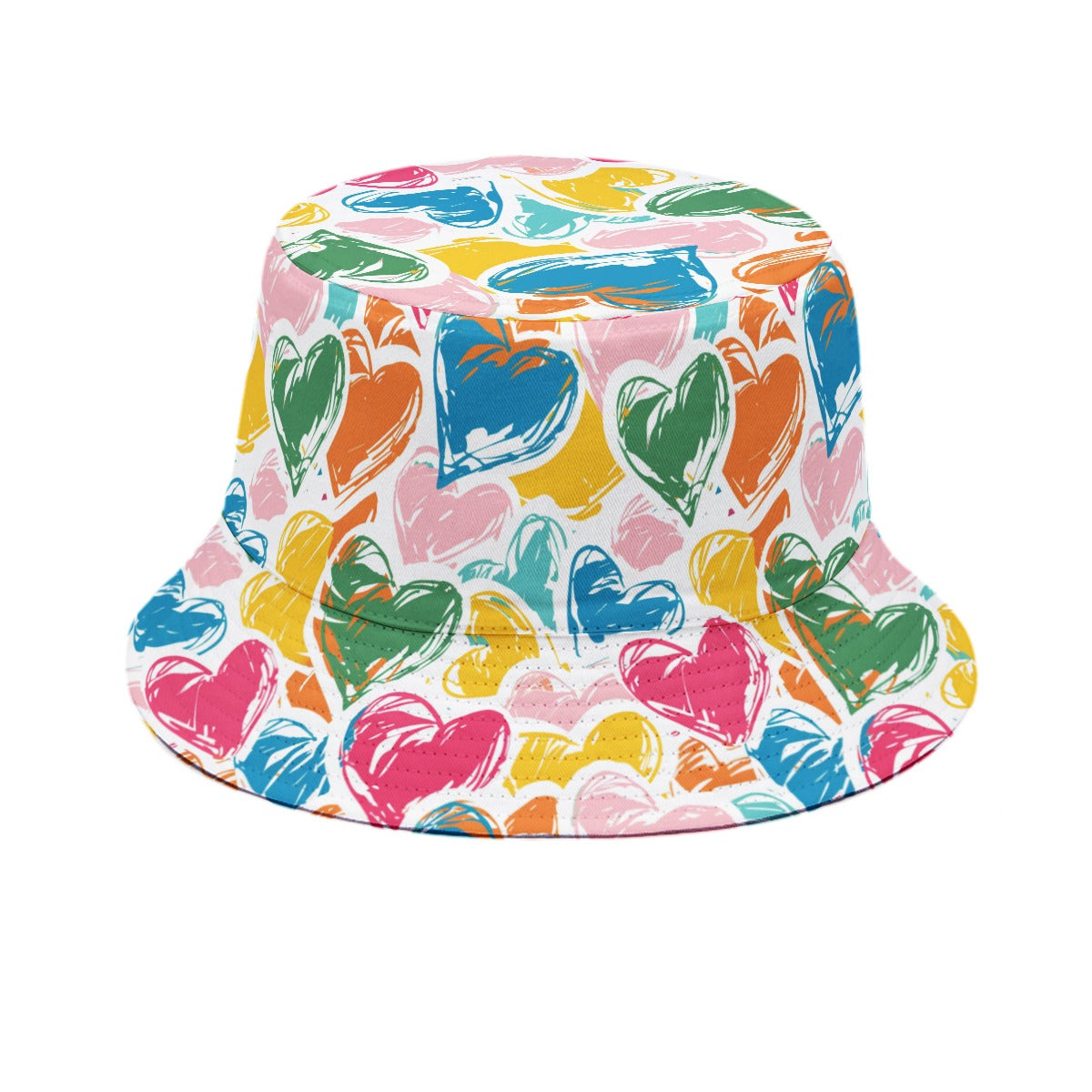 ハット COZY HEART BUCKET HAT_3 COLORS Heart Bucket Hats | Buy The Best Bucket Hat With Flowers