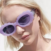 Floral Oval Sunglasses